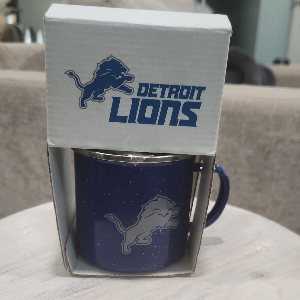 Detroit LIONS blue Mug